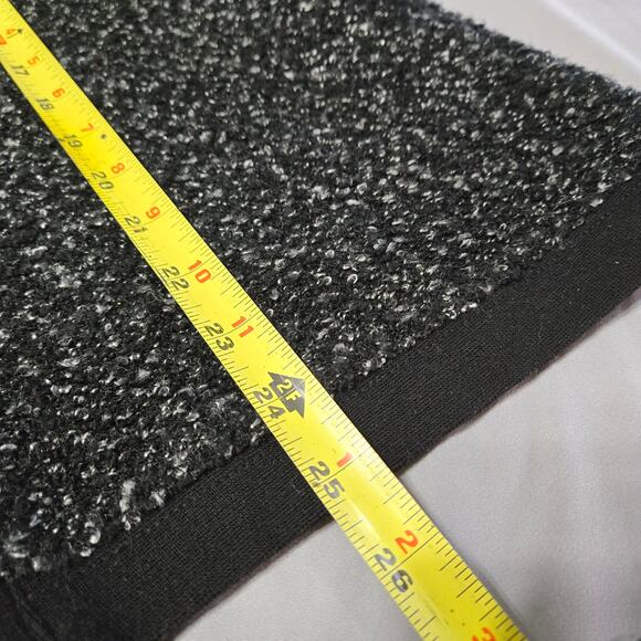 Cathy Daniels Sz XL Womens Black White Textured Knit Cardigan - Picture 7 of 7